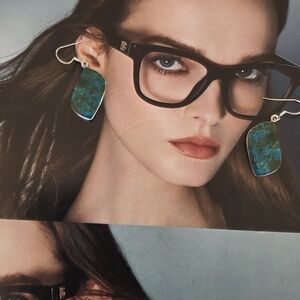 Elegant Sterling Silver Shattuckite Women's Earrings